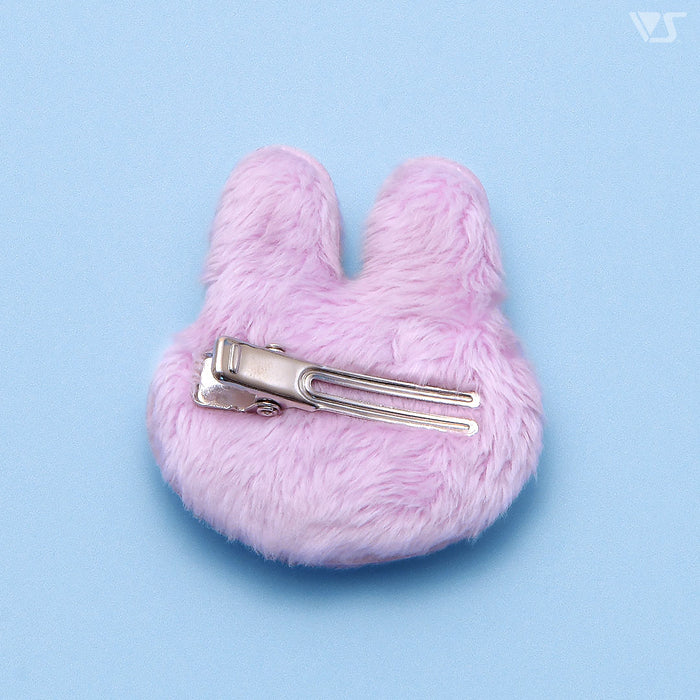 Fluffy Rabbit Clip (Purple)