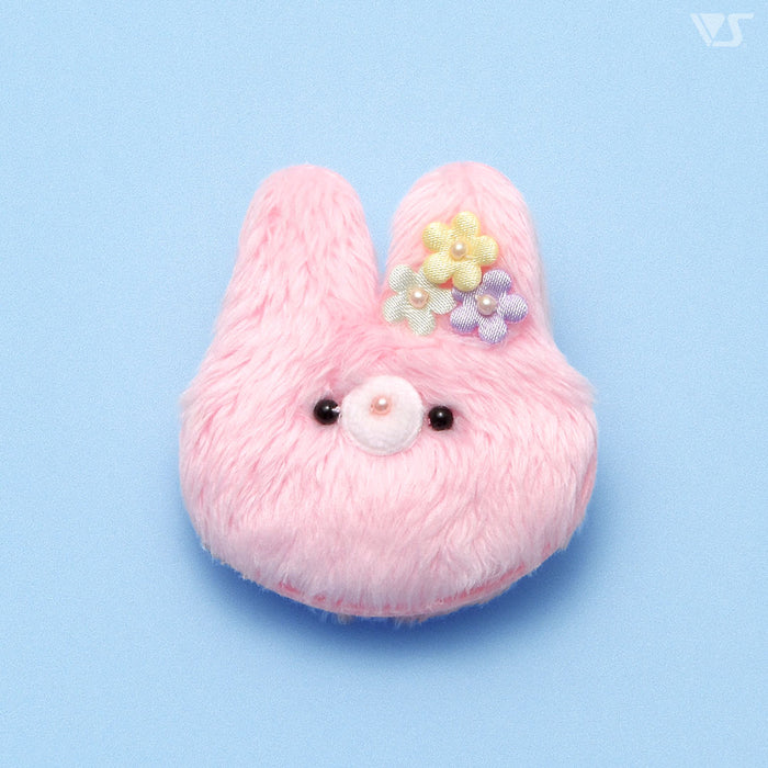 Fluffy Rabbit Clip (Pink)