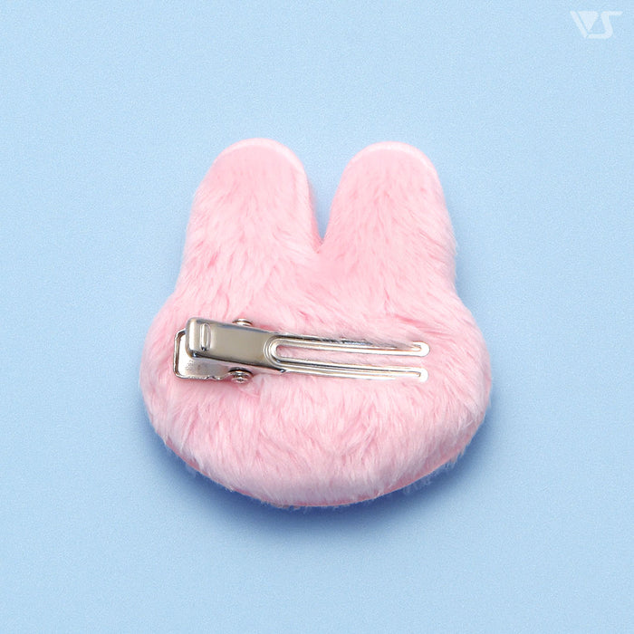 Fluffy Rabbit Clip (Pink)