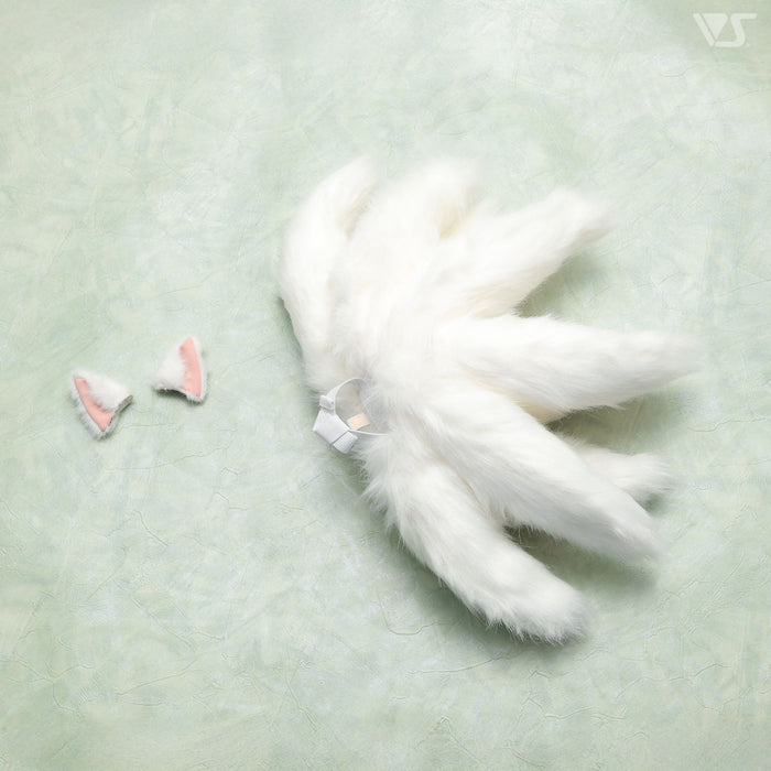 White Fox Ears & Nine Tails