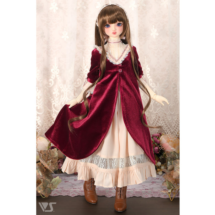 Velour Dress (Rose Red)