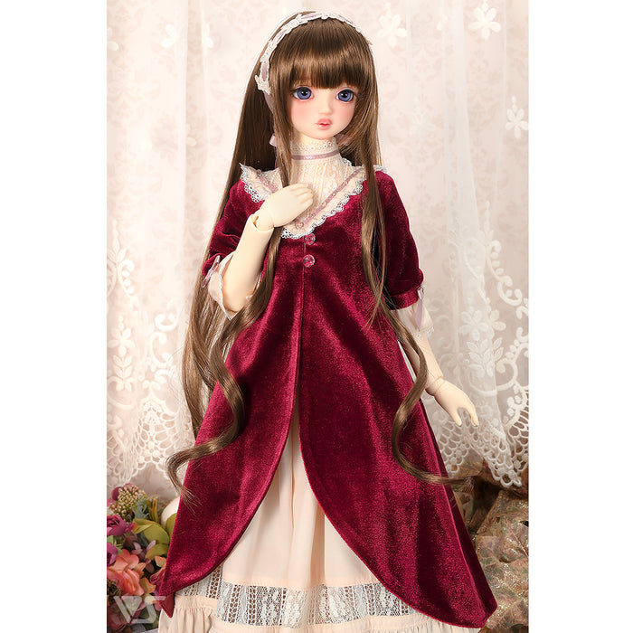 Velour Dress (Rose Red)
