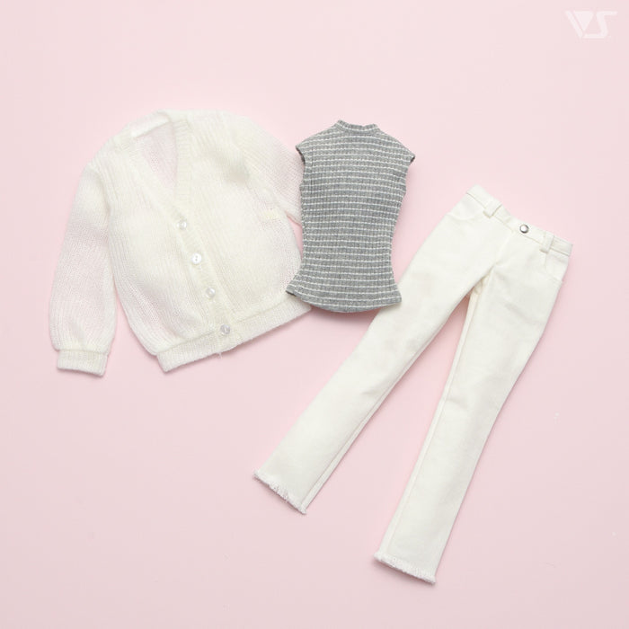 White Jeans Set