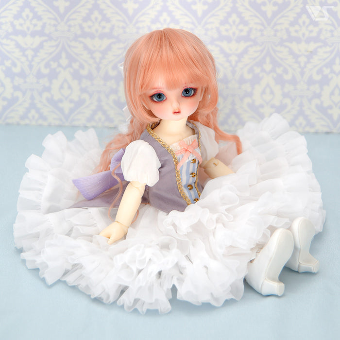 Pompon Skirt / Mini (White)