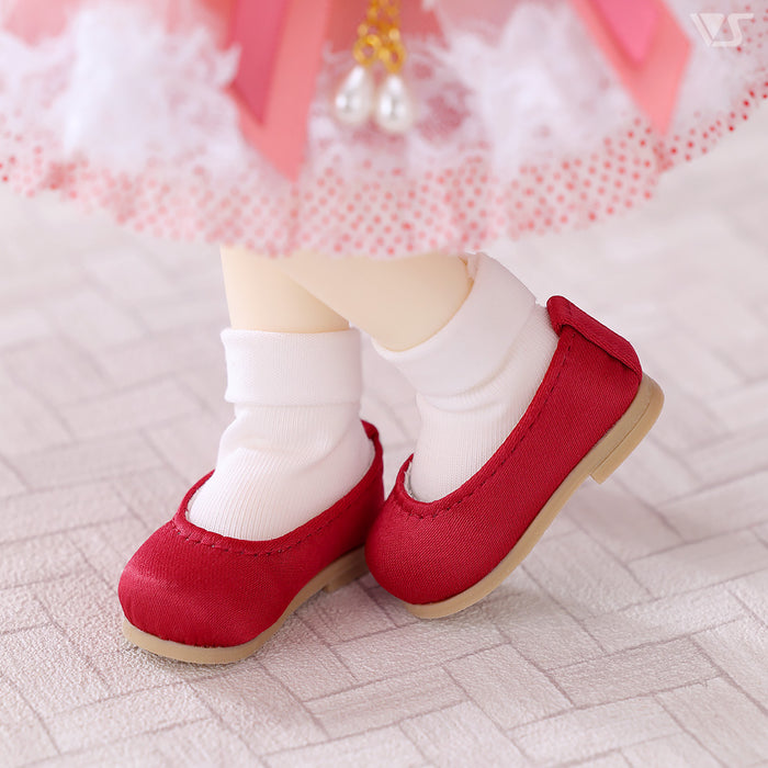 Yo-SD Folded Cuff Socks Set (White & White Lace) / Chibi