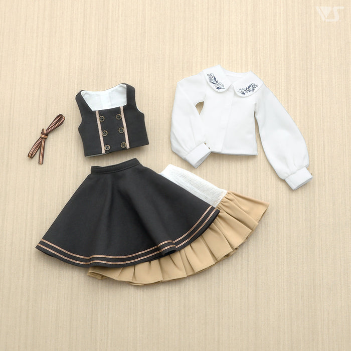 Noble Gray Embroidery Girl / Mini