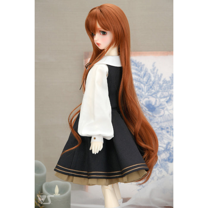 Noble Gray Embroidery Girl