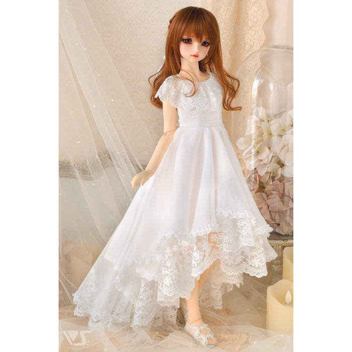 SD Long Back Dress (White)