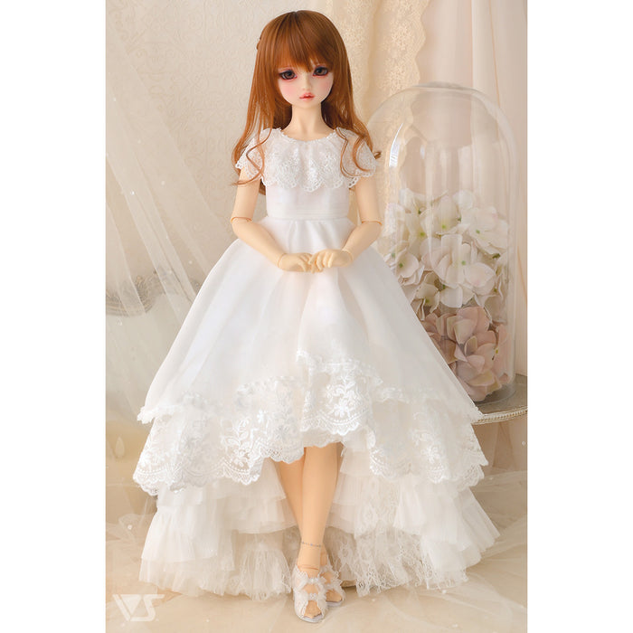 SD Long Back Dress (White)