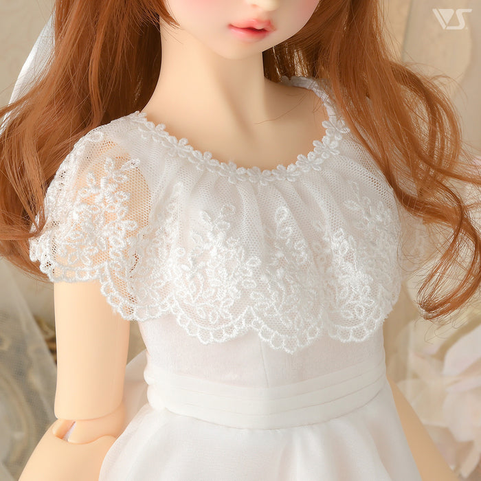 SD Long Back Dress (White)
