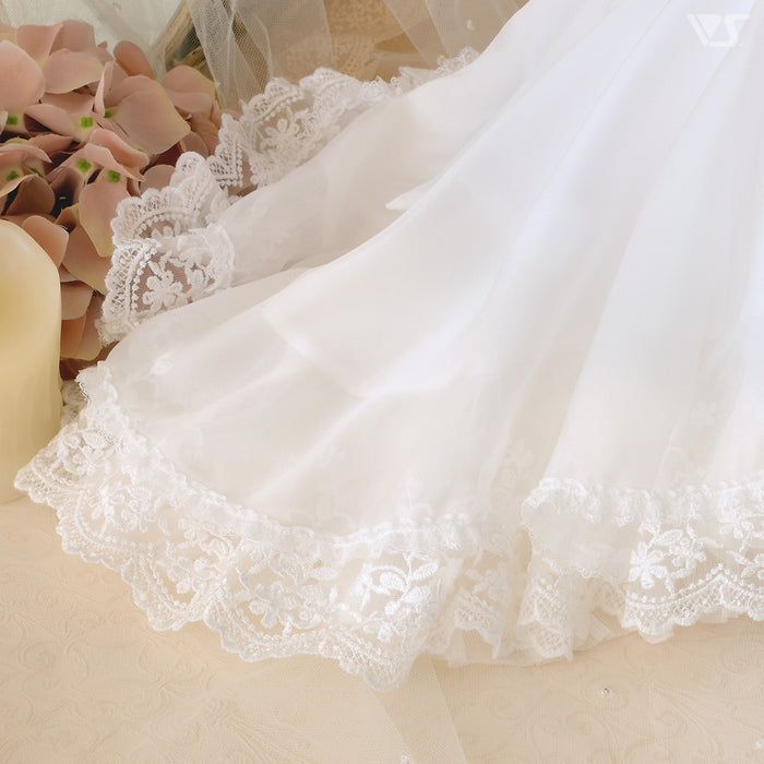 SD Long Back Dress (White)