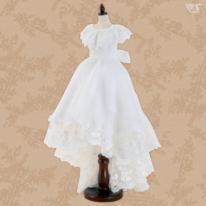 SD Long Back Dress (White)