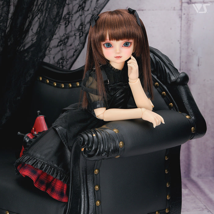 Synthetic Leather Random Skirt Set / Mini