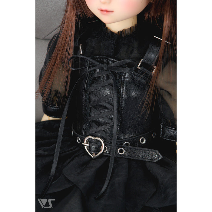 Synthetic Leather Random Skirt Set / Mini