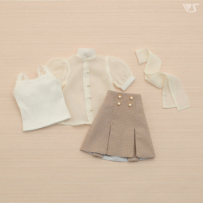 Sheer Blouse & Tight Skirt Set
