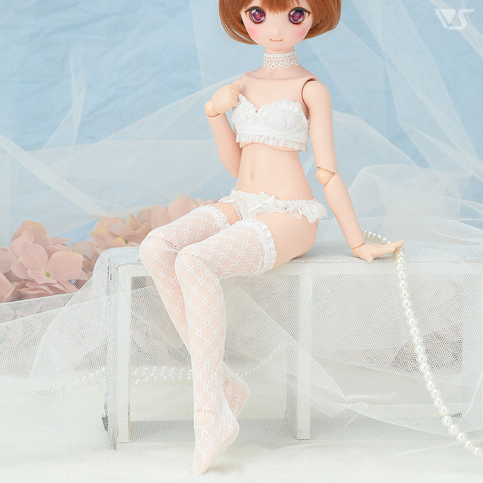 SDM Lace Socks / Mini (White / Flower)