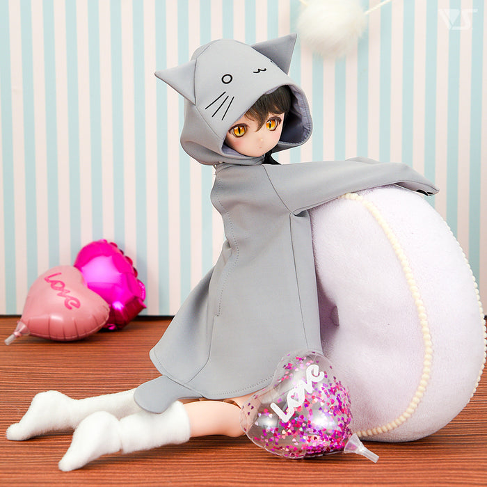 Gray Cat Hoodie / Mini