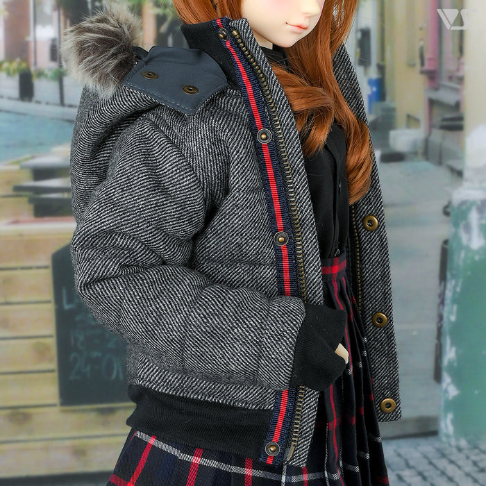 Oversized Down Jacket (Gray)