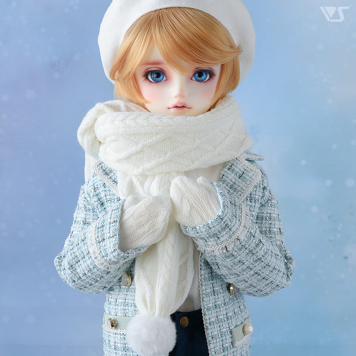 Pompon Scarf (Cream)