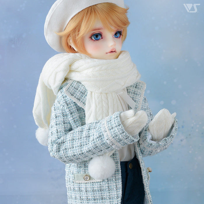 Pompon Scarf (Cream)