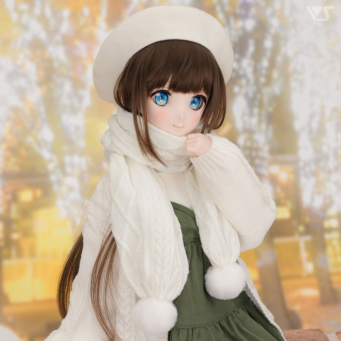Pompon Scarf (Cream)