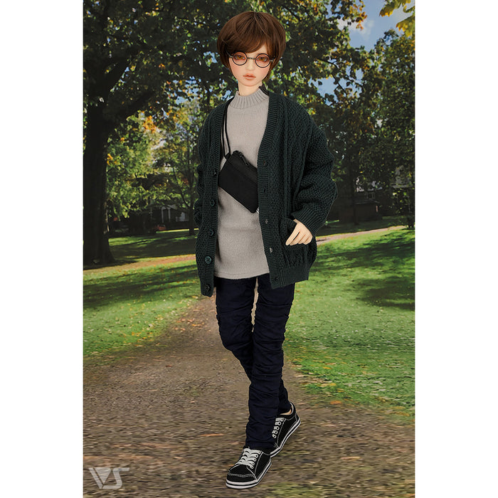 Knit Cardigan (Dark Green)