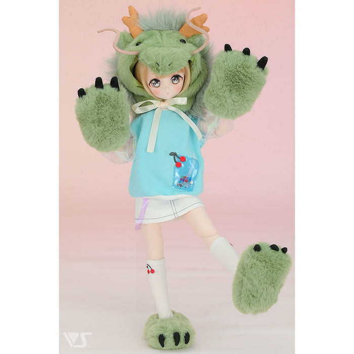 Fluffy Dragon Gloves & Slippers Set