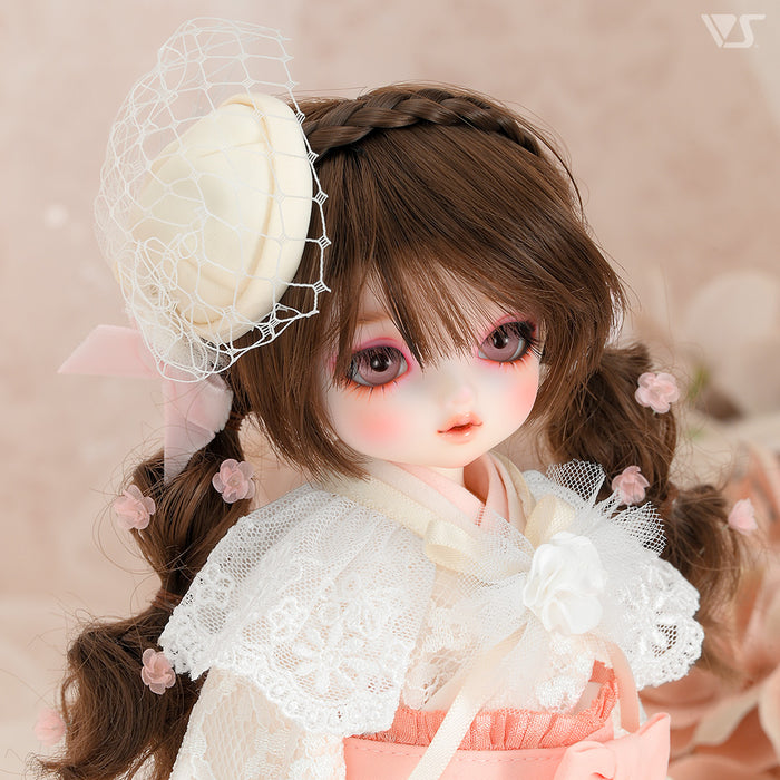 Cocktail Hat & Detachable Lace Collar Set / Chibi (White)