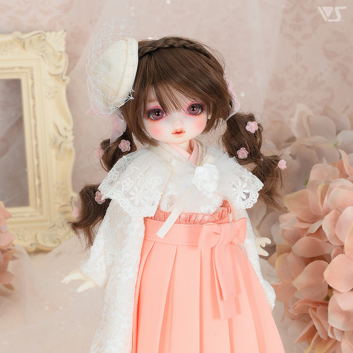 Cocktail Hat & Detachable Lace Collar Set / Chibi (White)