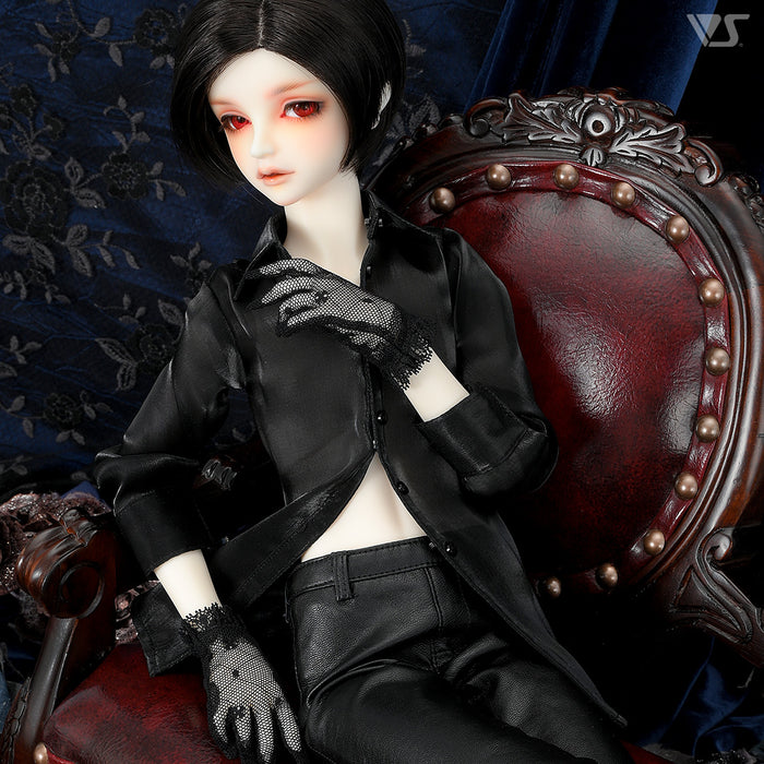 Gothic Lace-up Shirt Set