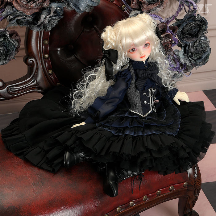 Princess Pompon Skirt / Mini (Black)