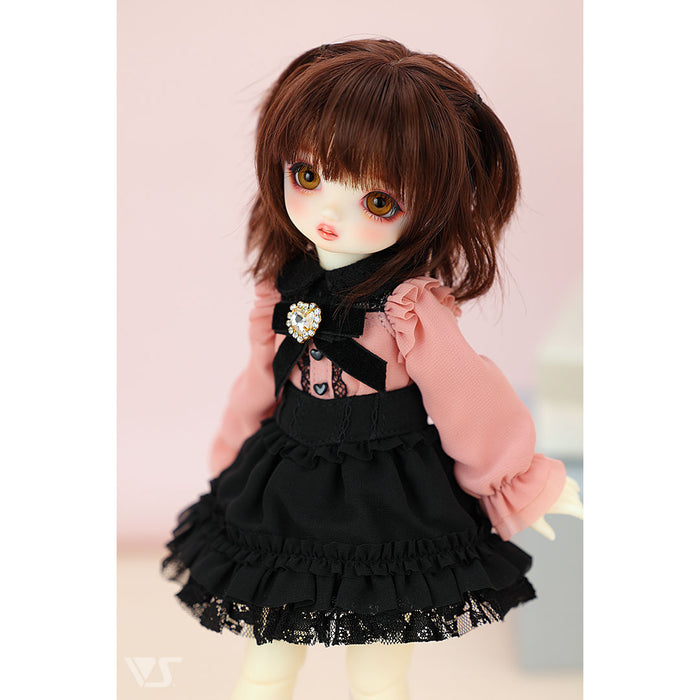Dolly Parfait Coord Set / Chibi (Black x Pink)