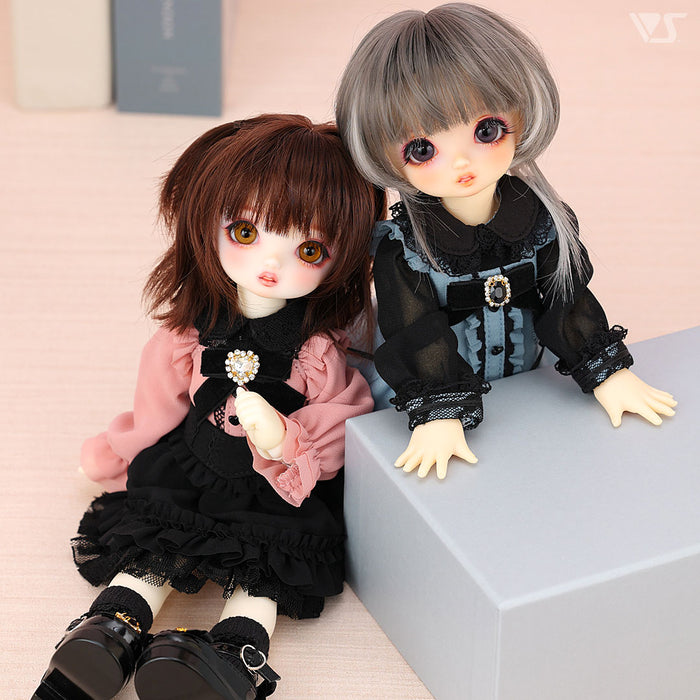 Dolly Parfait Coord Set / Chibi (Black x Pink)