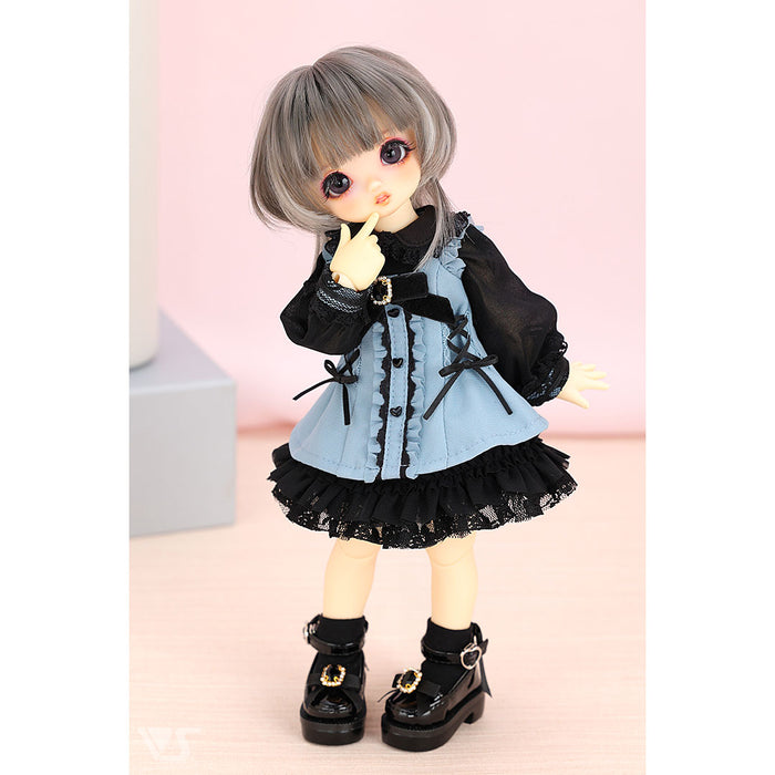 Dolly Parfait Coord Set / Chibi (Black x Pale Blue)