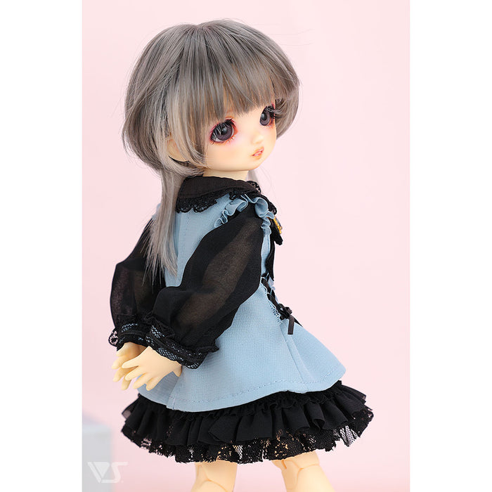 Dolly Parfait Coord Set / Chibi (Black x Pale Blue)