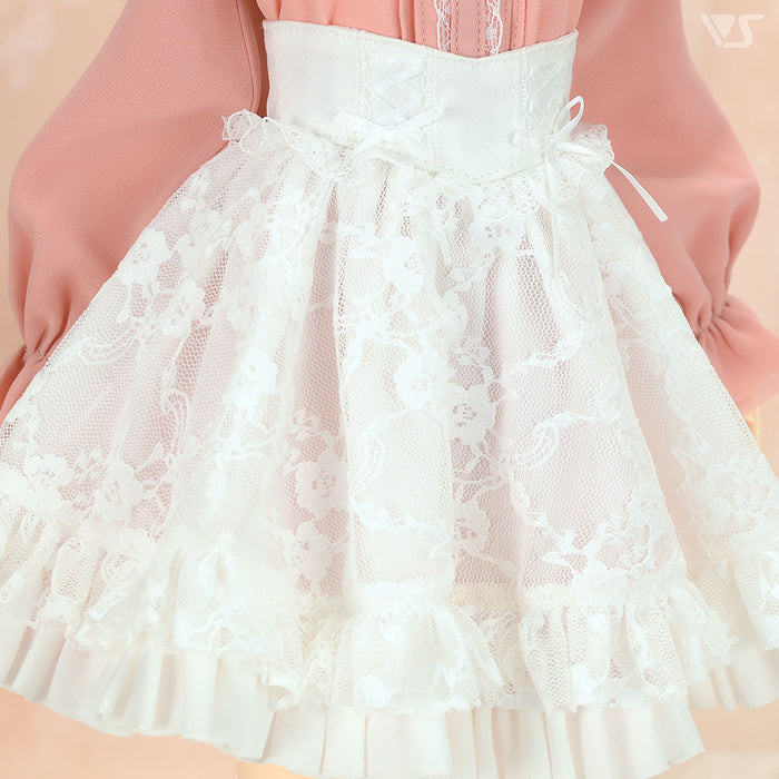 Dolly Parfait Coord Set (White x Pink)