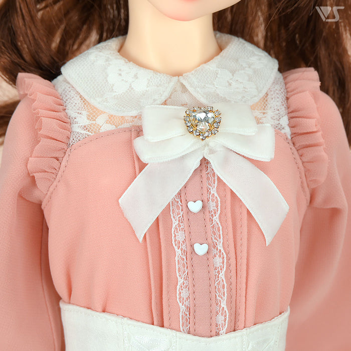 Dolly Parfait Coord Set (White x Pink)