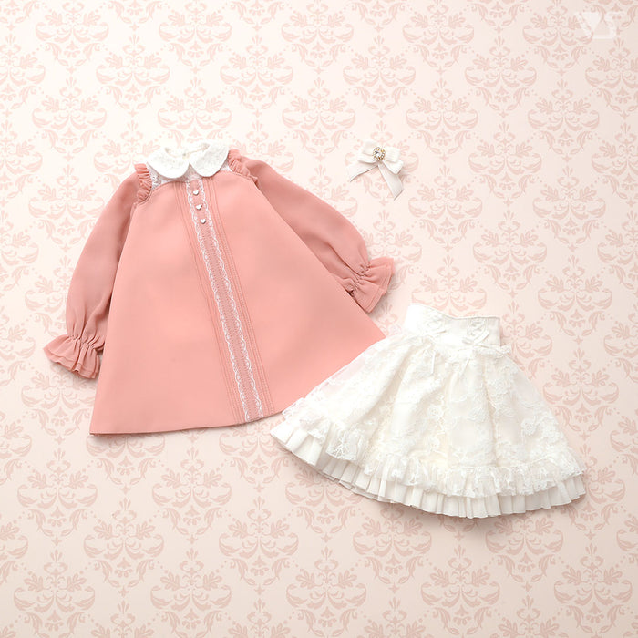 Dolly Parfait Coord Set (White x Pink)