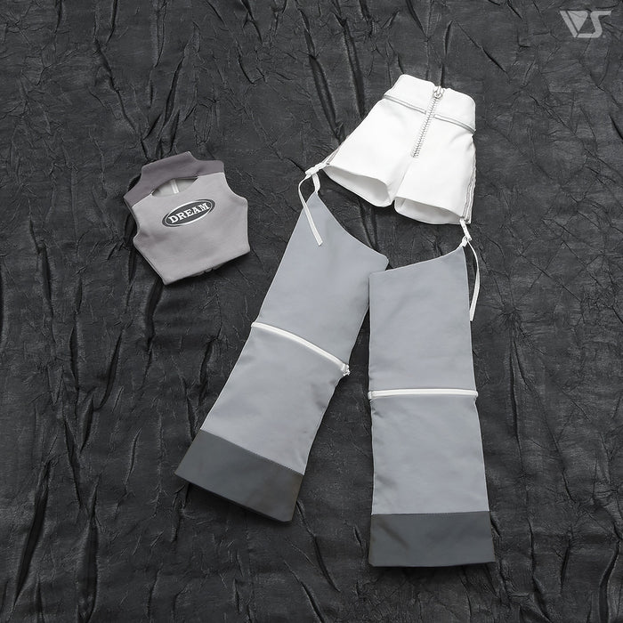 Cyber Street Split Pants Set