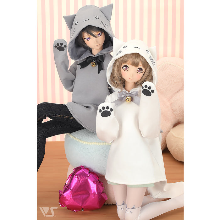 Gray Cat Hoodie