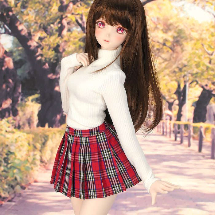 Plaid Skirt (Red / White)