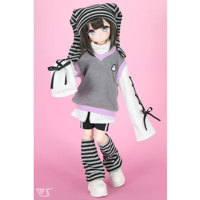 Rabbit Ears Hat & Leg Covers Set (Gray)