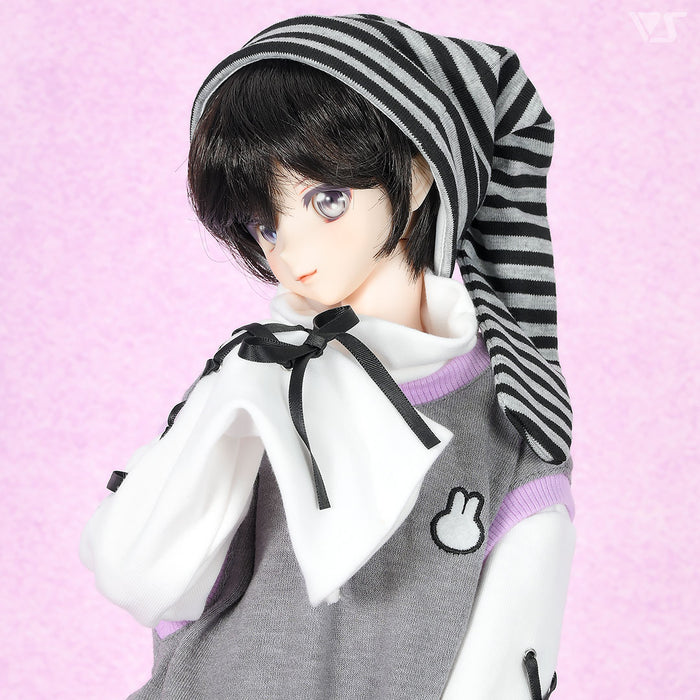 Rabbit Ears Hat & Leg Covers Set (Gray)
