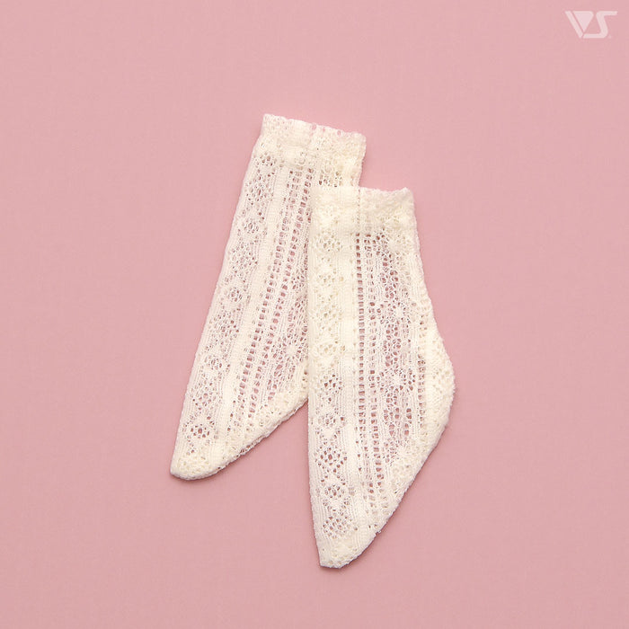 SD Lace Short Socks (Cream)