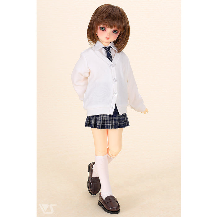 High School Girl Set / Mini (White / Navy)
