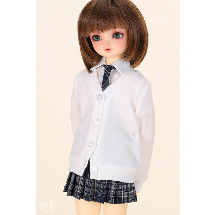 High School Girl Set / Mini (White / Navy)