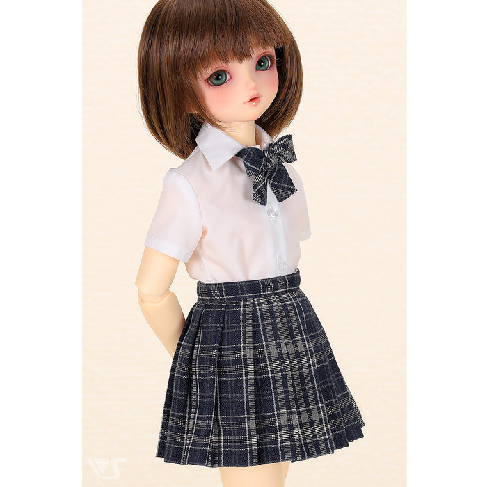 High School Girl Set / Mini (White / Navy)