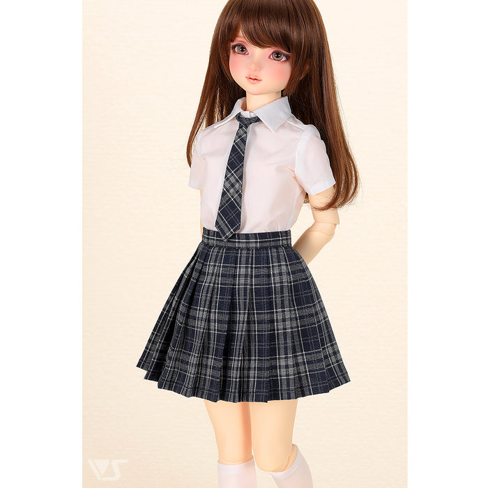 High School Girl Set (White / Navy)