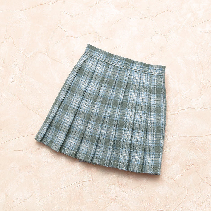 Plaid Skirt (Pale Blue)