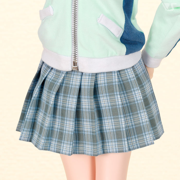 Plaid Skirt (Pale Blue)
